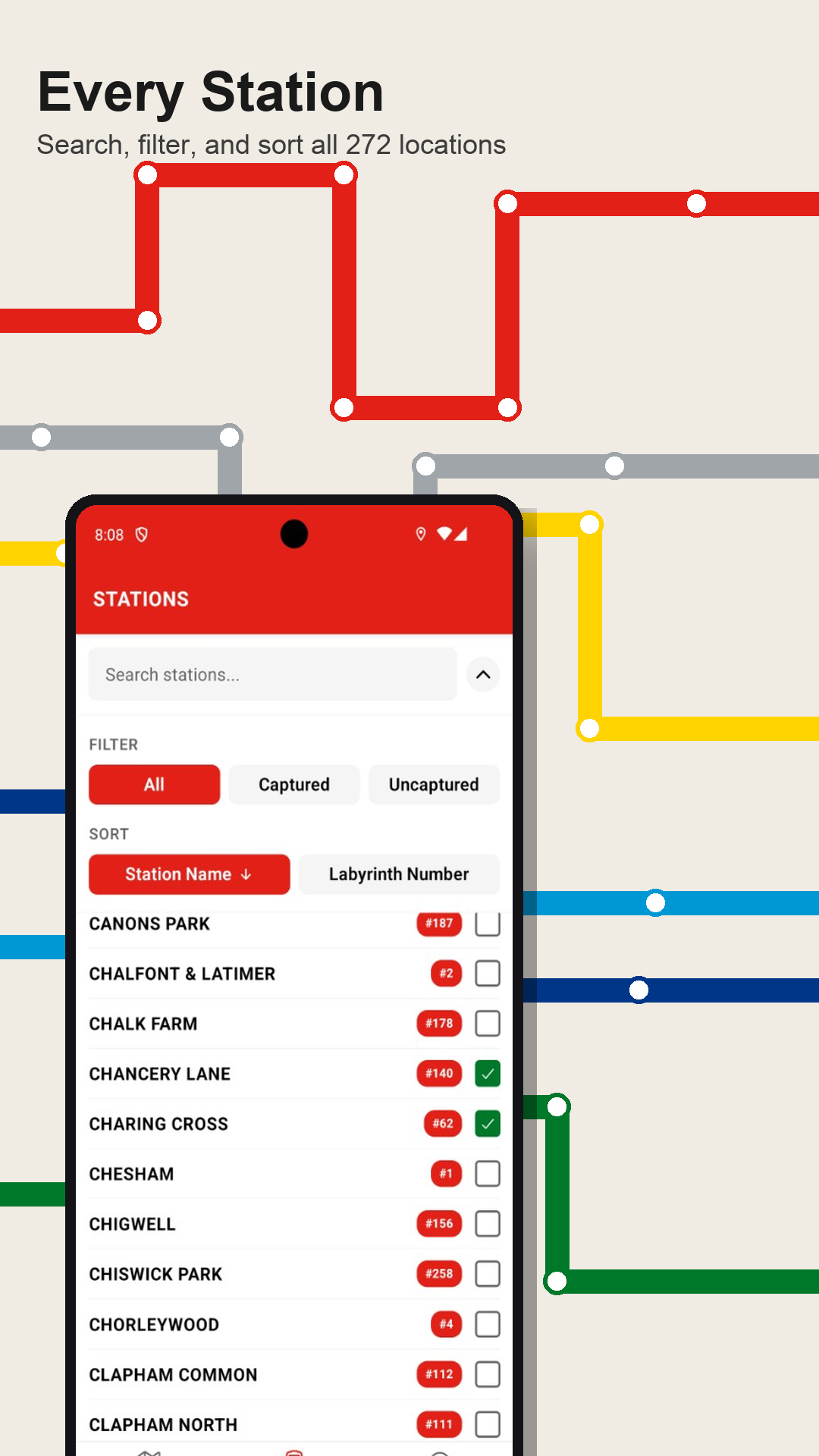 Interactive map of every Underground station